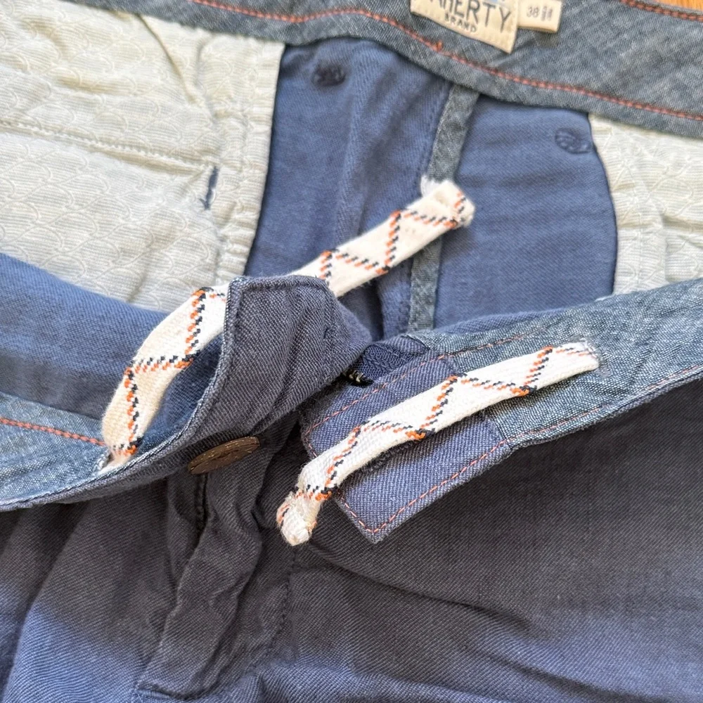 Faherty Blue Denim Shorts